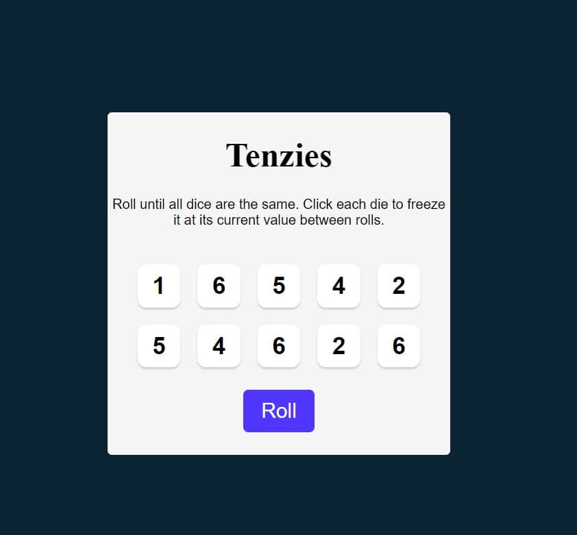 Tenzies screenshot